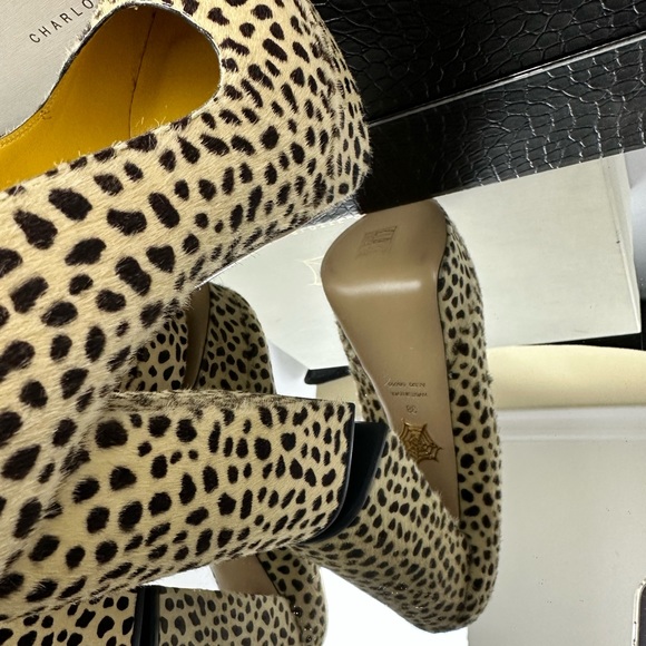 🎉🥂 HP 🥂🎉 CHARLOTTE OLYMPIA ALIX CHEETAH PUMPS - Picture 5 of 10